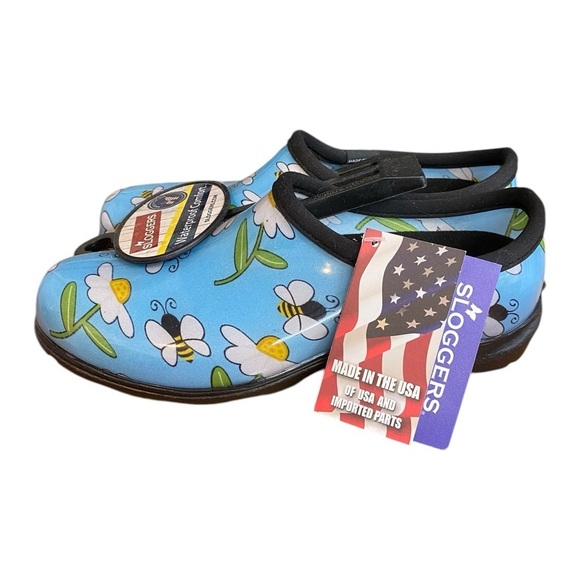 NWT Sloggers Womens size 10 Blue Bees rain and garden boots/shoes - Picture 3 of 7